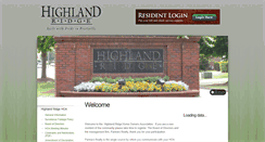 Desktop Screenshot of highlandridge.co