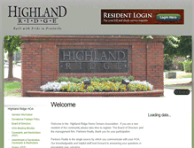 Tablet Screenshot of highlandridge.co
